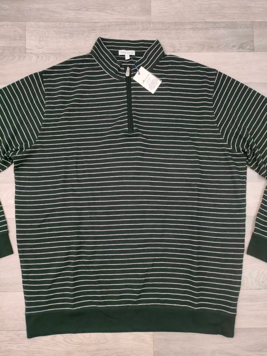 New Peter Millar Half Zip Golf Jumper Mens XXL - Image 2