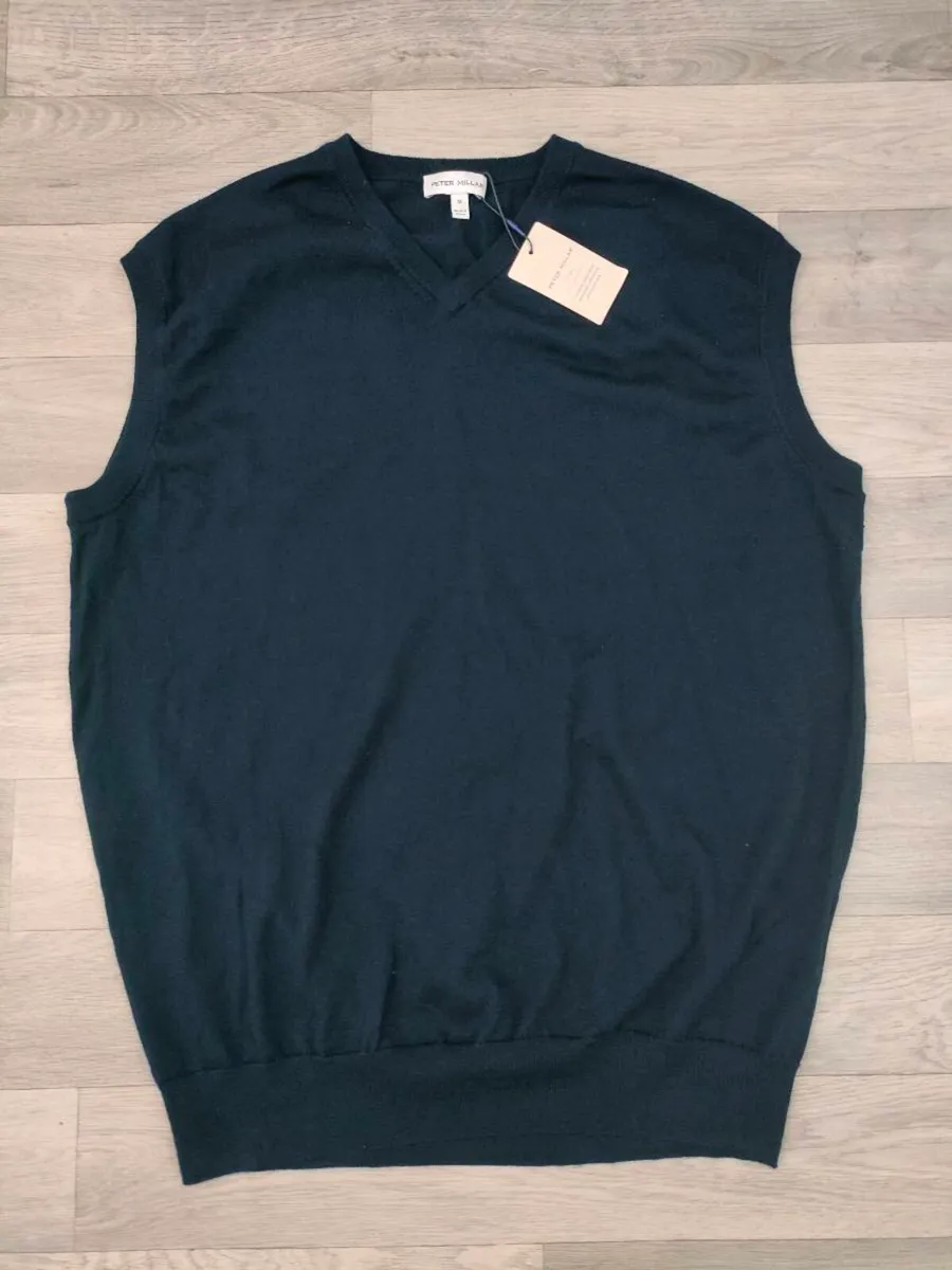 Peter Millar Merino Wool Golf Vest Jumper Mens M - Image 2