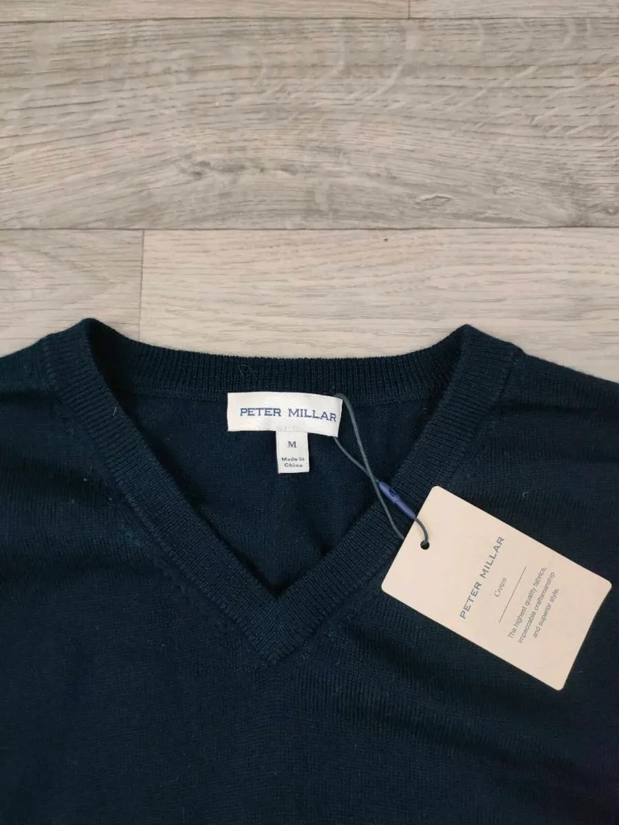 Peter Millar Merino Wool Golf Vest Jumper Mens M - Image 3