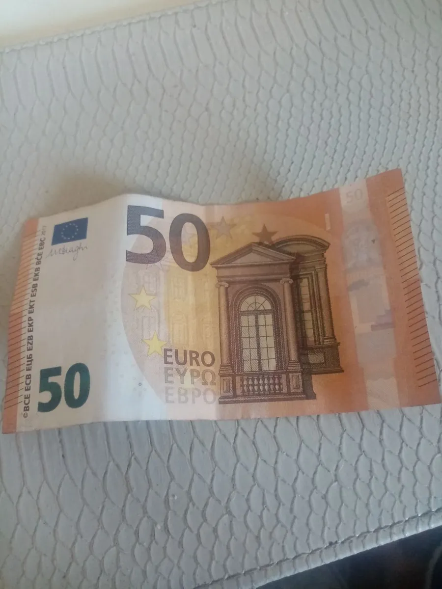 Genuine 50 euro note Misprint - Image 1