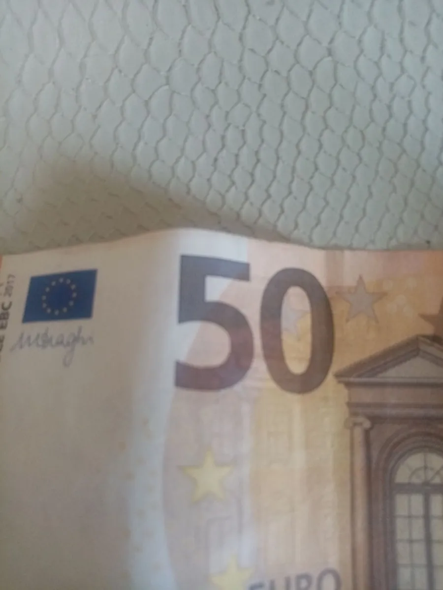Genuine 50 euro note Misprint - Image 2