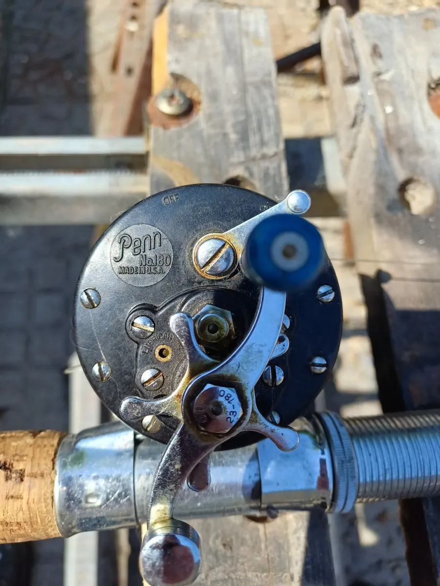 1940s Penn 180 Fishing Rod & Reel - Image 2
