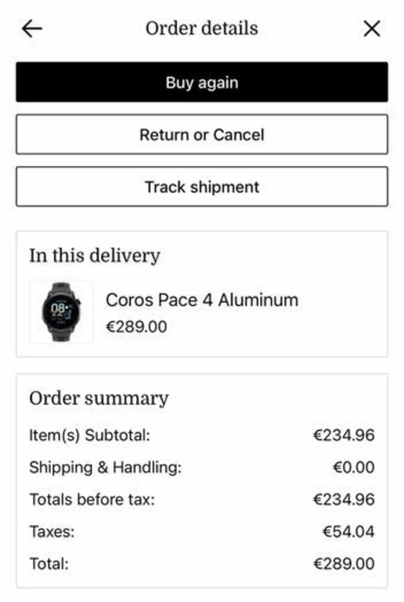 Coros Pace 4 - Black Crystal - Boxed with Invoice - Image 2
