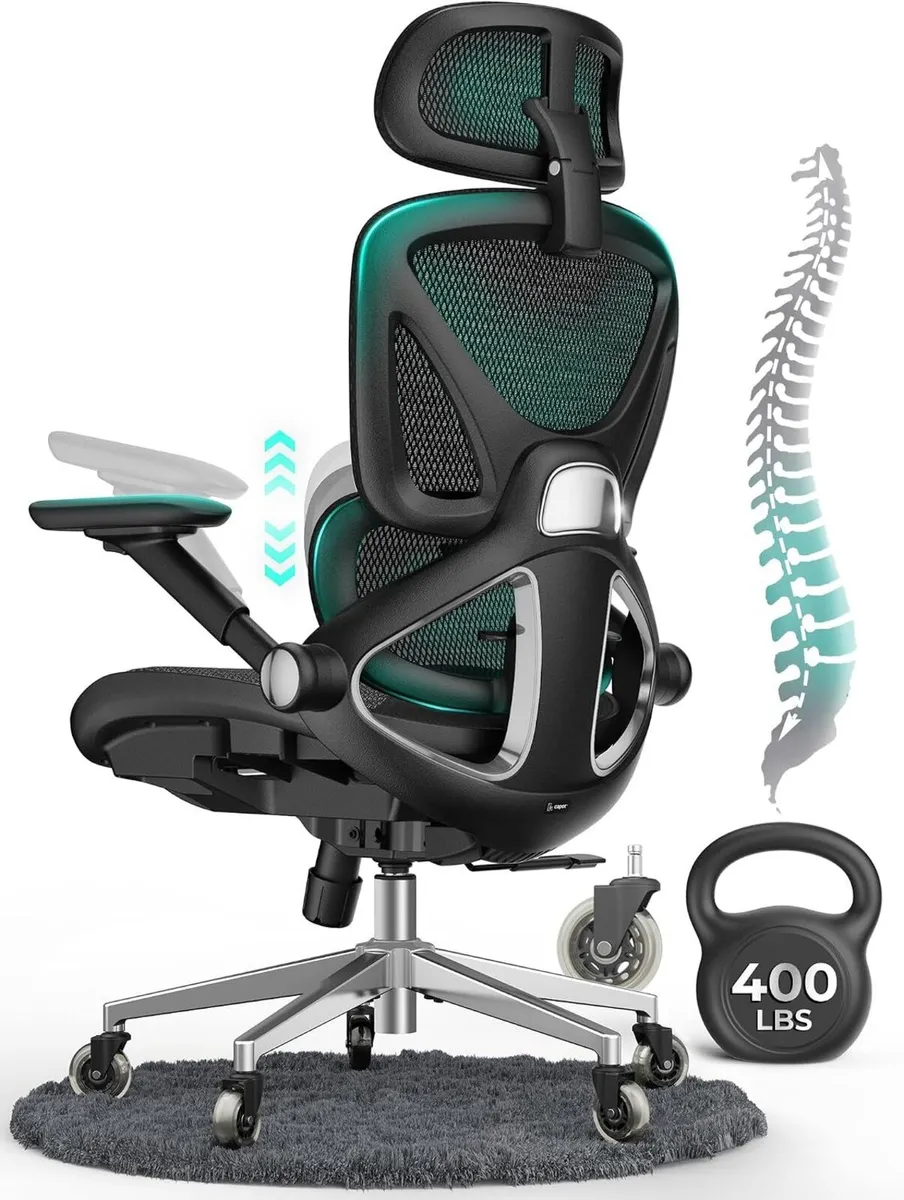 Ergonomic Mesh Office Chair Adjustable Lumbar - Image 1
