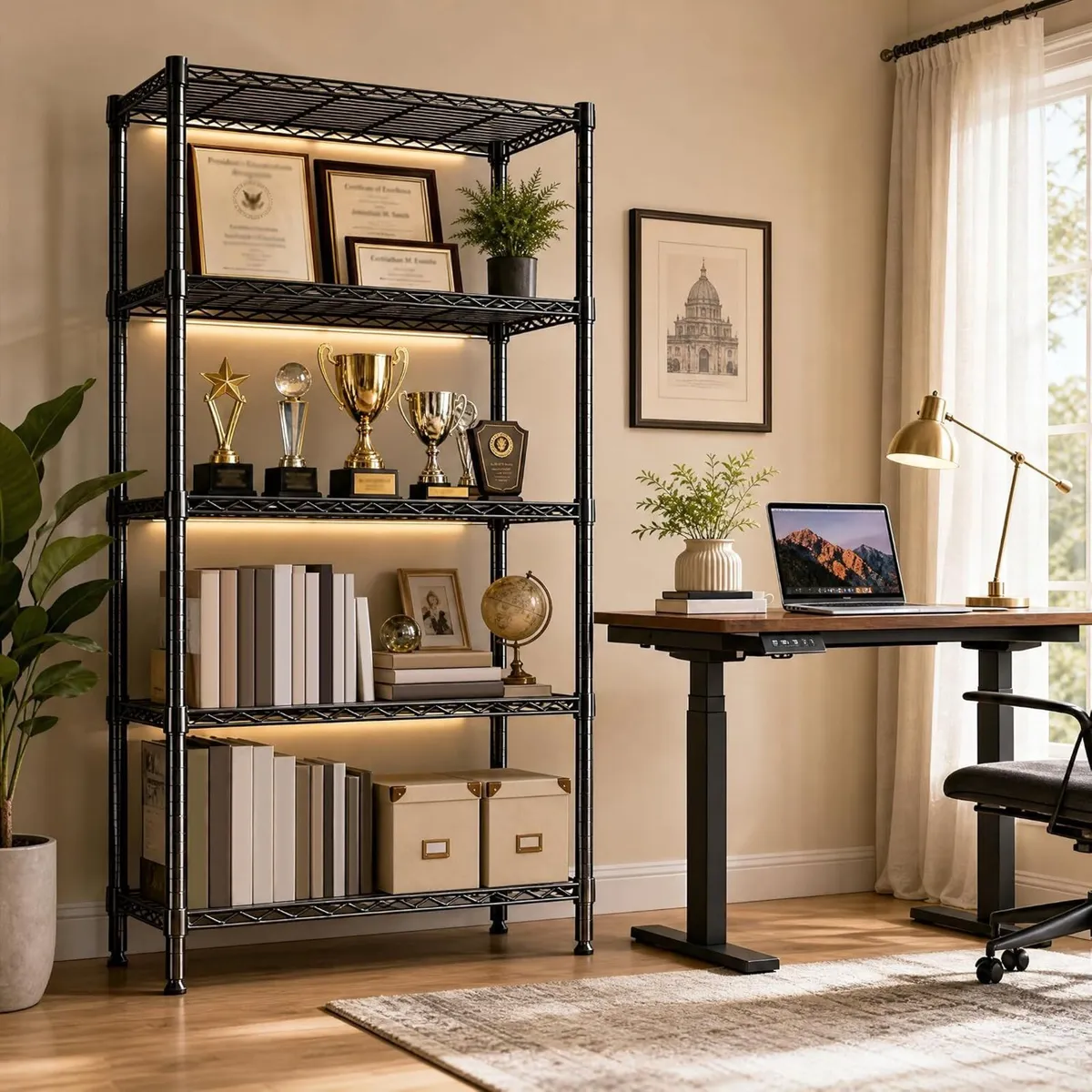5-Shelf Storage Unit with Height Adjustable - Image 2