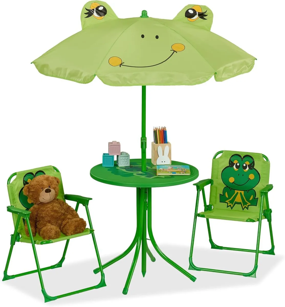 Children's Camping Furniture Set with Parasol - Image 1