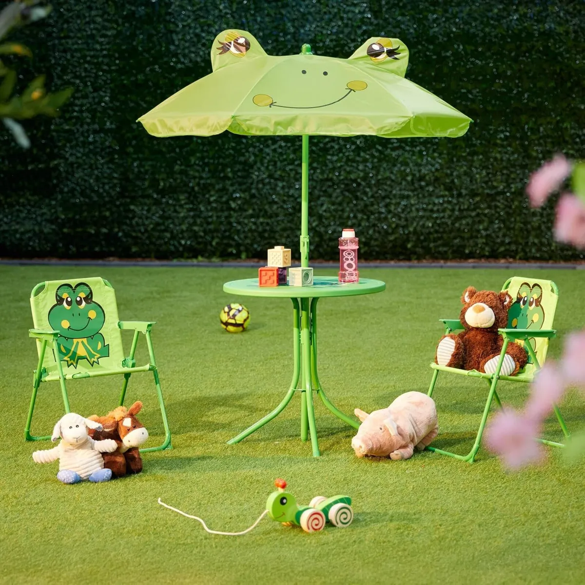 Children's Camping Furniture Set with Parasol - Image 2