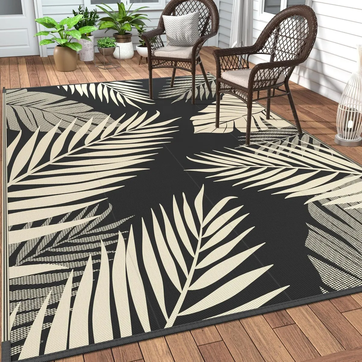 Waterproof Reversible Outdoor Rug - Image 1