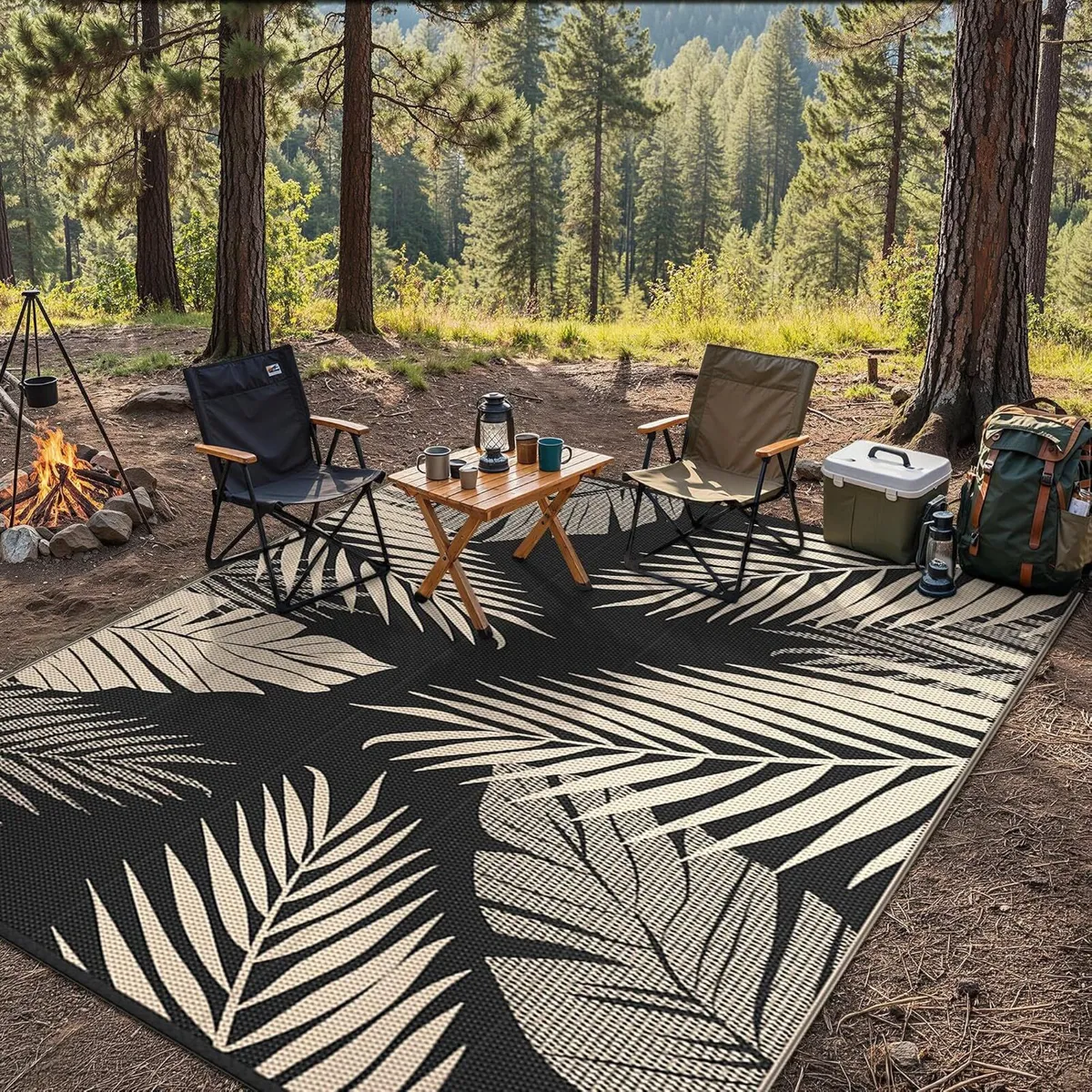 Waterproof Reversible Outdoor Rug - Image 2