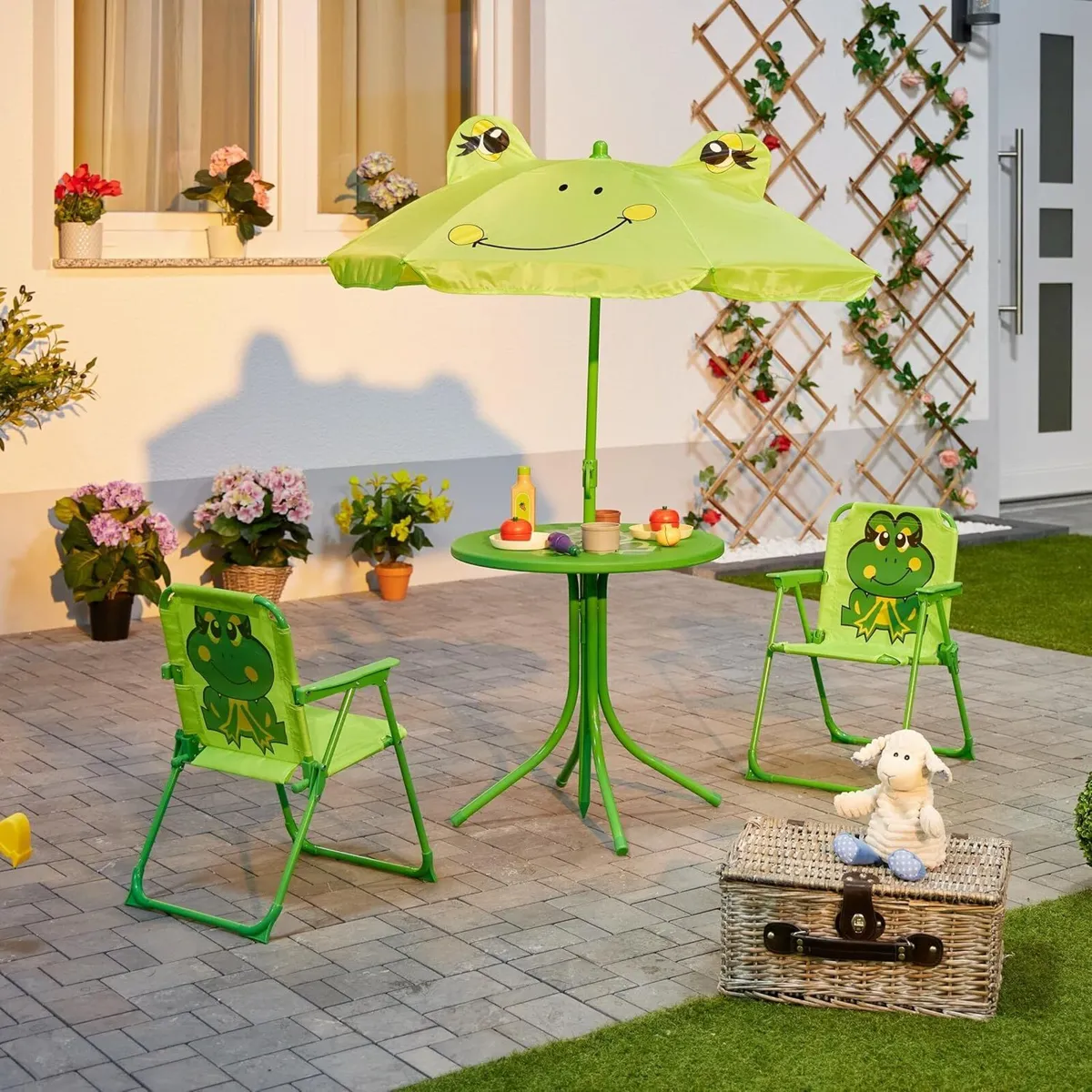 Children's Camping Furniture Set with Parasol - Image 3