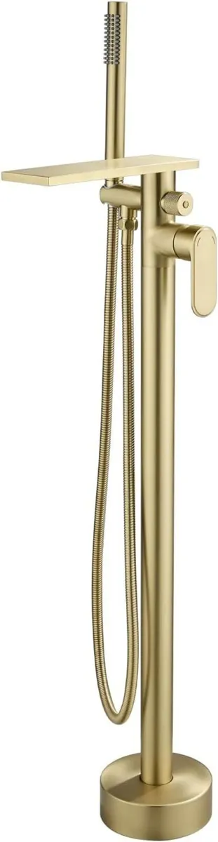 Freestanding Bath Shower Mixer Tap Floor Mounted - Image 2