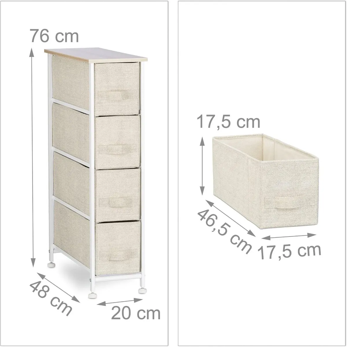 Shelving System Chest of Drawers Standing Shelf - Image 3