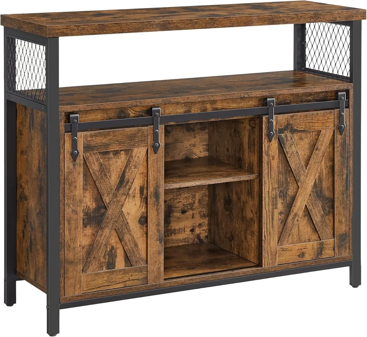 Sideboard with 2 Sliding Barn Doors - Image 1