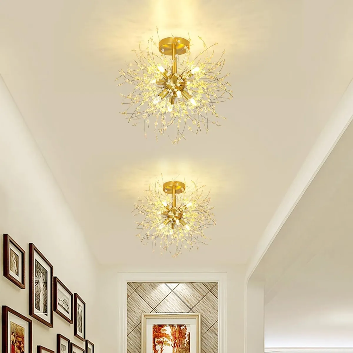 Modern Crystal Chandeliers Ceiling Light Firework - Image 2