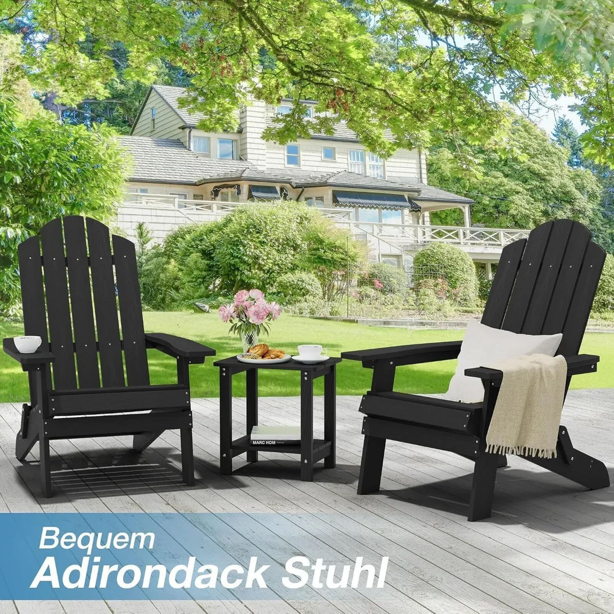 Folding Adirondack Chair for Outdoor: Modern - Image 2