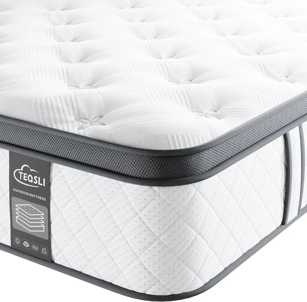 Mattress Hybrid Medium Firm 7 Zone - Image 1