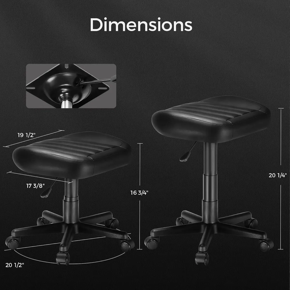 Height Adjustable Under Desk Footrest Ultra Soft - Image 3