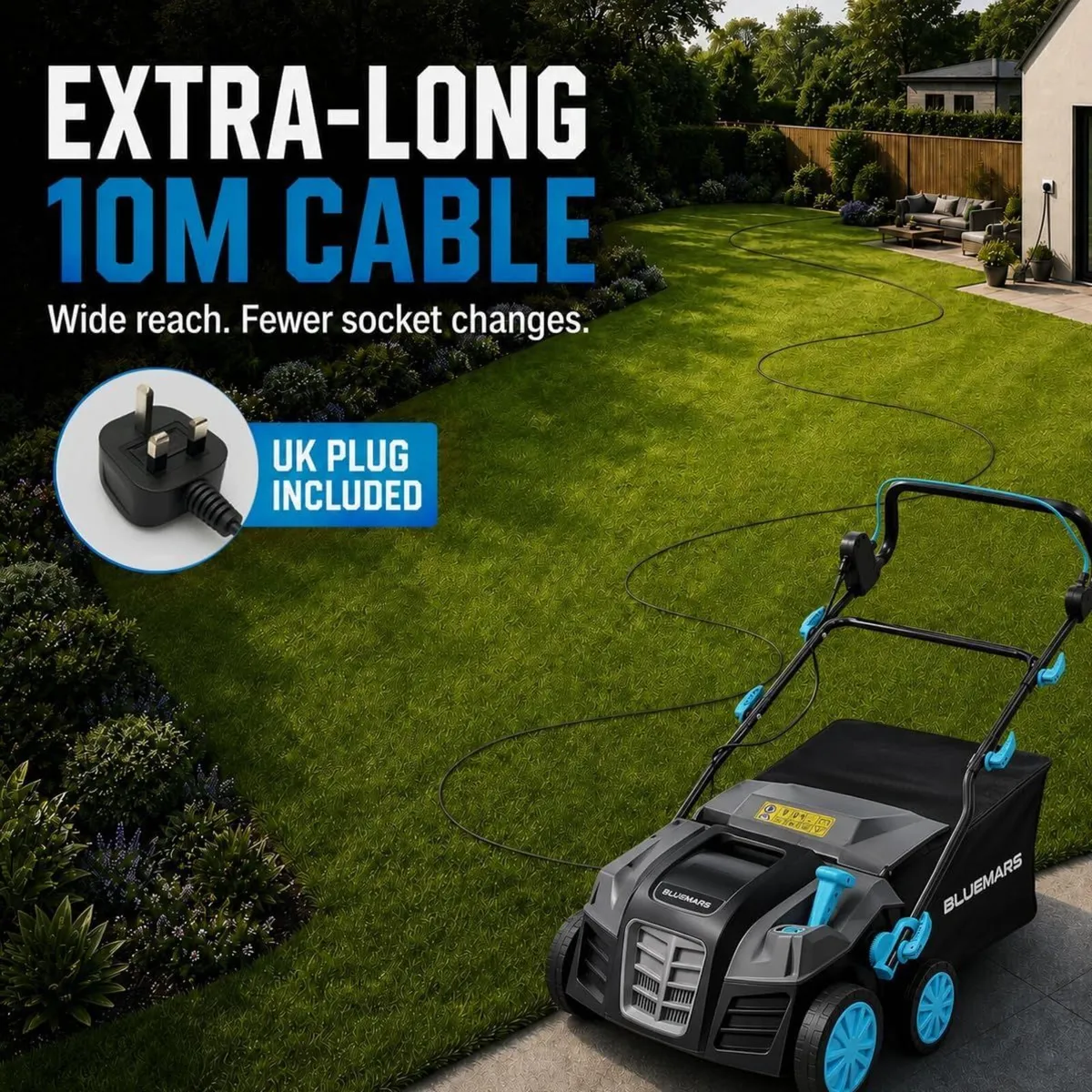2000W Lawn Scarifier and Aerator 40CM Working - Image 3