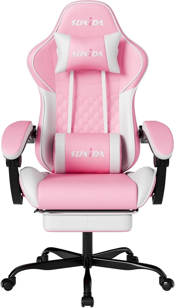 Gaming Ergonomic Chair with Footrest Office - Image 1