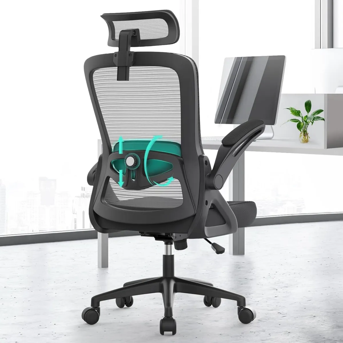 Office Chair Ergonomic with Lumbar Support - Image 1