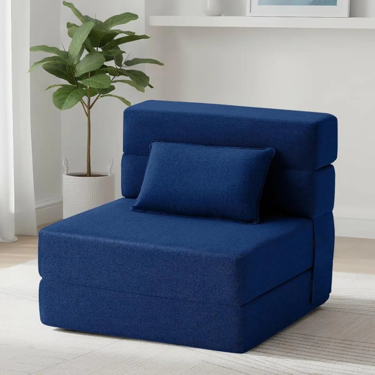 Convertible Folding Sofa Bed Sleeper Chair - Image 1
