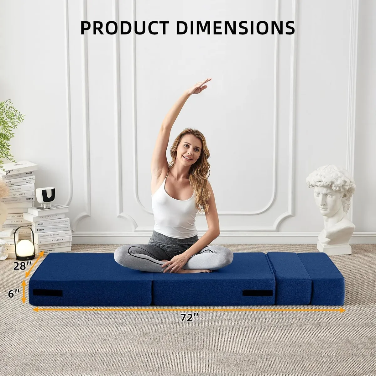 Convertible Folding Sofa Bed Sleeper Chair - Image 2