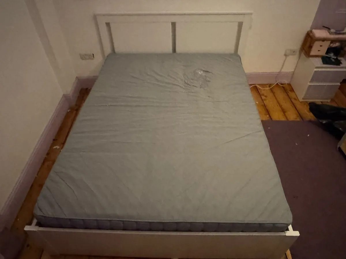 King size storage bed and mattress IKEA - Image 3