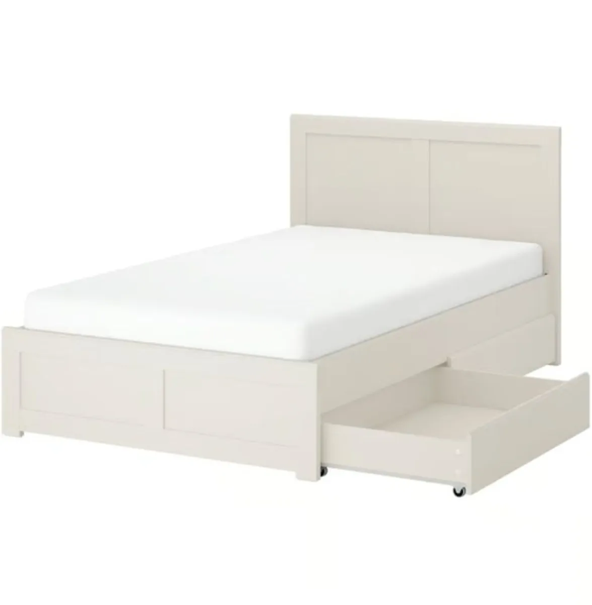 King size storage bed and mattress IKEA - Image 1