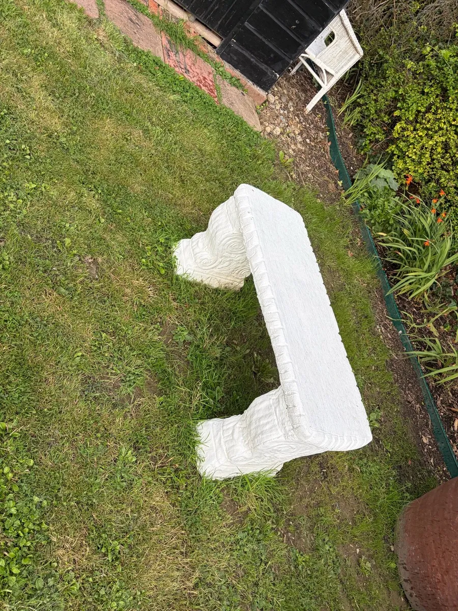 concrete garden bench - Image 2