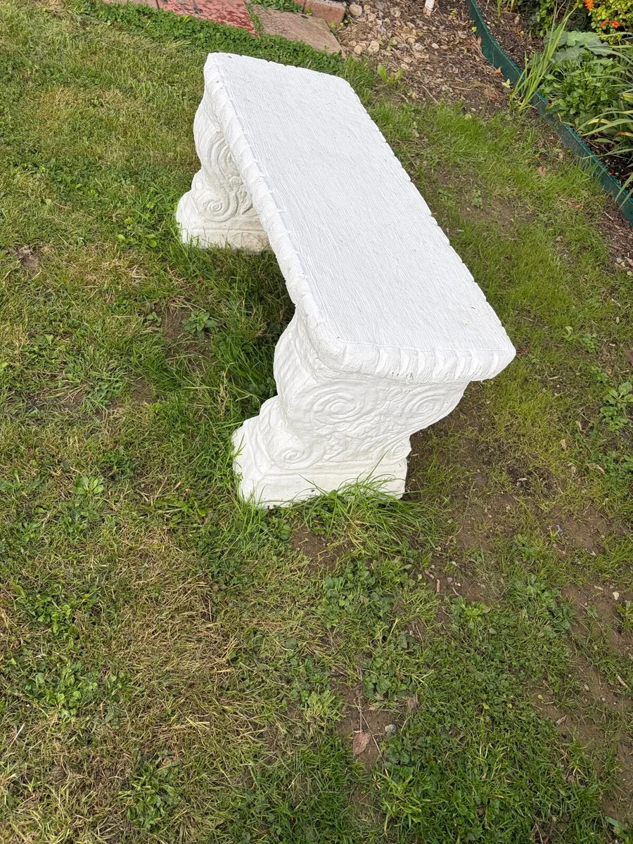 concrete garden bench - Image 3