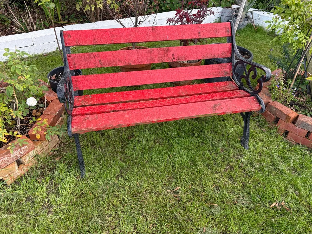 cast iron garden bench - Image 3
