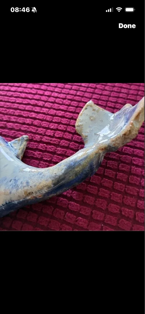 Handmade Whale Ceramic Wall Decor - Image 2