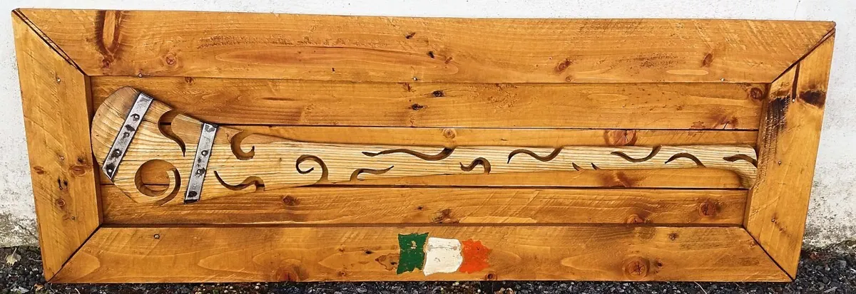 Rustic Irish Hurley Woodart / display - Image 1