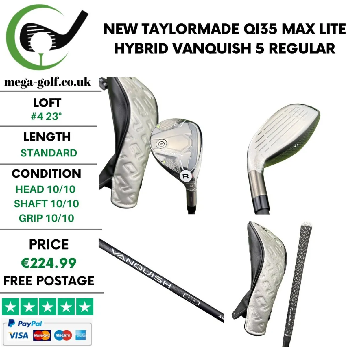 New Taylormade Qi35 Max Lite Hybrid / #4 23° - Image 1
