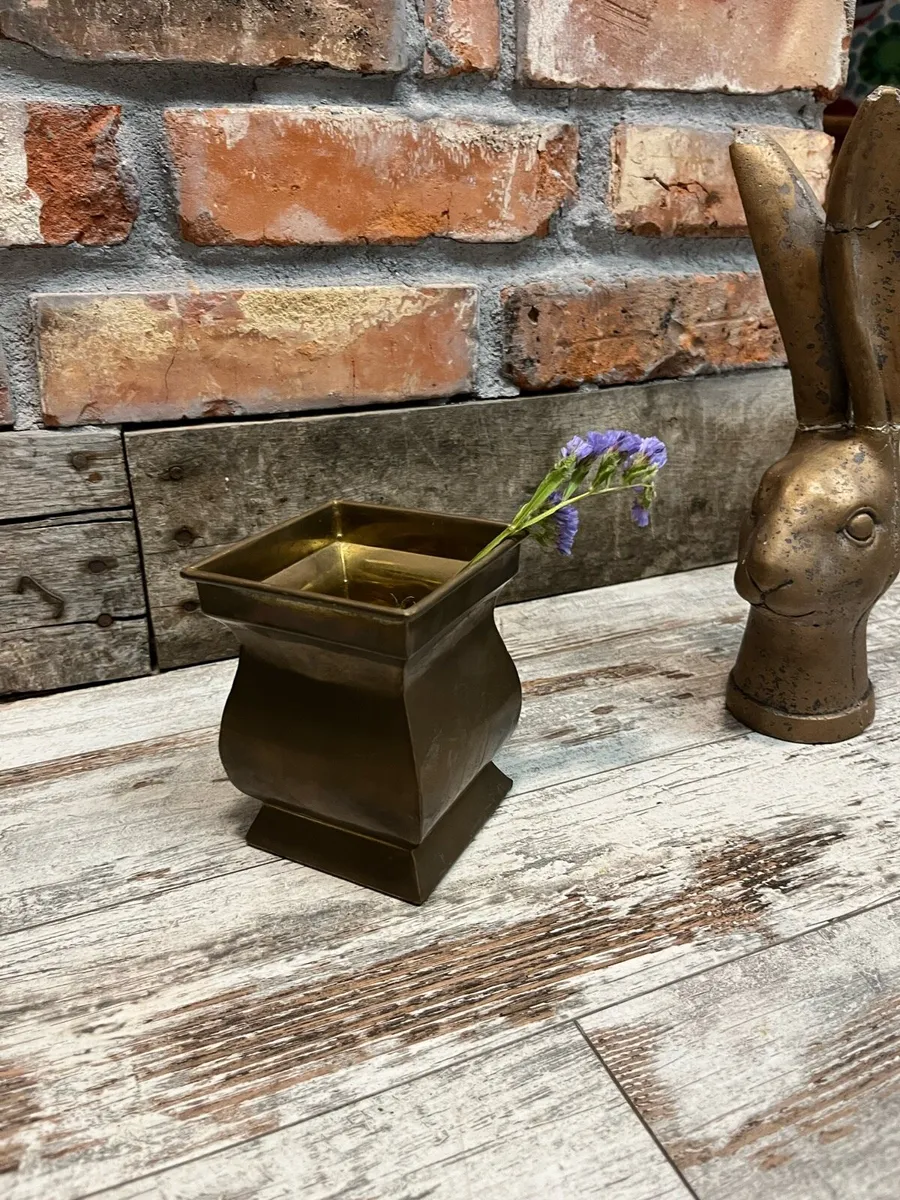 Vintage brass planter - Image 2
