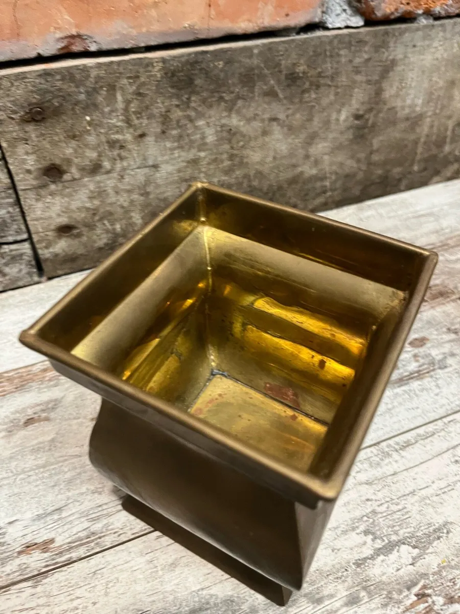 Vintage brass planter - Image 3