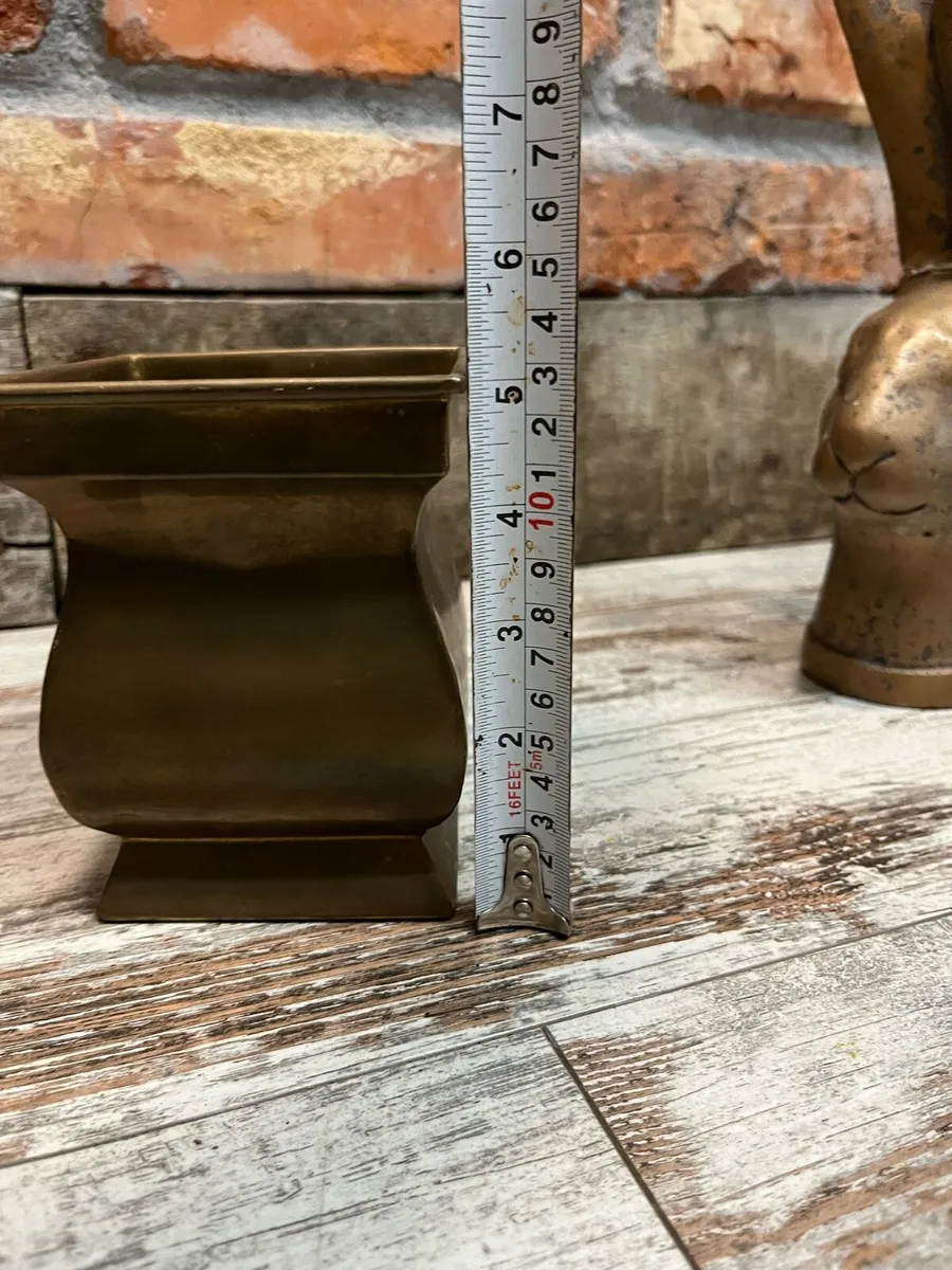 Vintage brass planter - Image 4