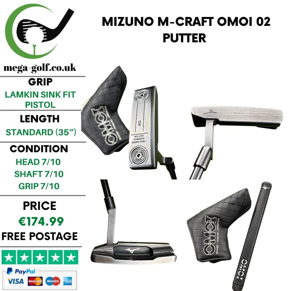 Mizuno M-Craft OMOI 02 Putter / 35" - Image 1