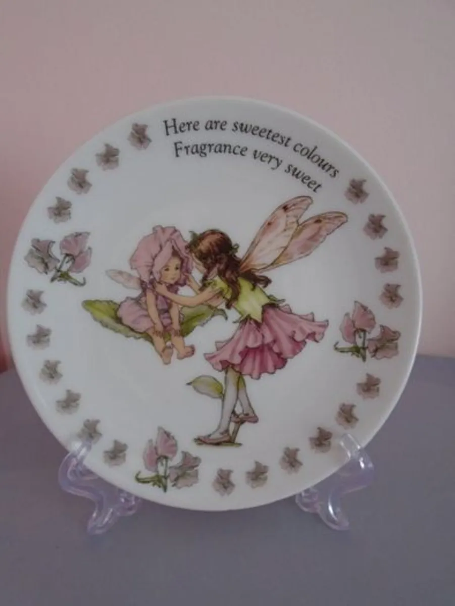 Fairy flower plate. Home decor, Gift - Image 1