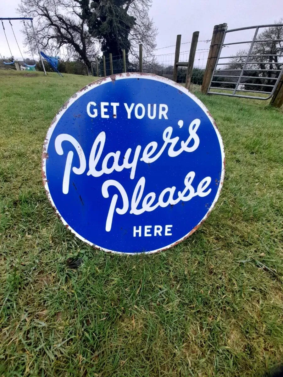 Players Tin Sign - Image 1
