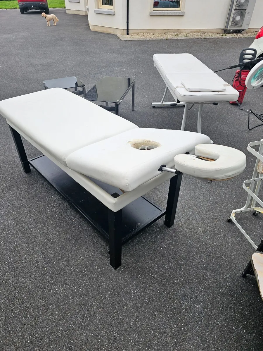 Treatment bed, Display cabinet, dresser, chair, mi - Image 1