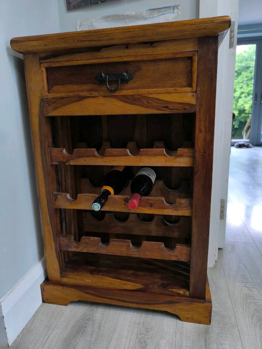 Beautiful hardwood wine rack - Image 1