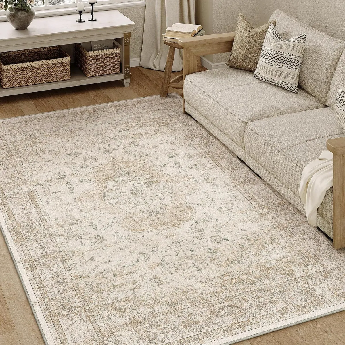 Rugs Living Room Washable Area Rug - Image 1