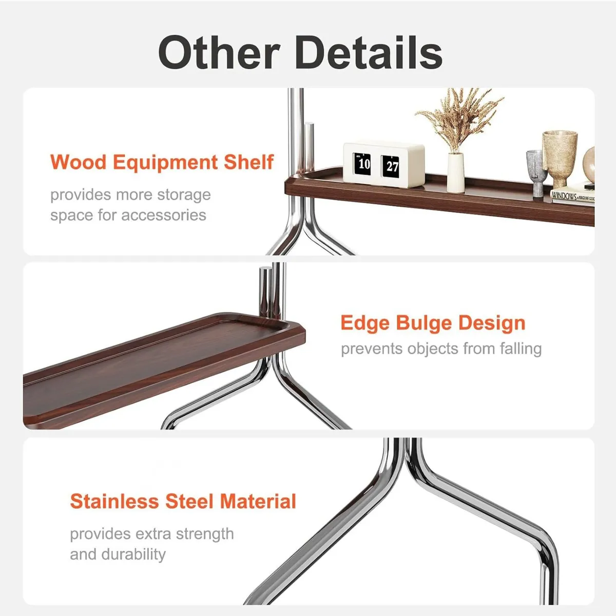 TV Stand on Wheels Shelf and Peg Board - Image 4