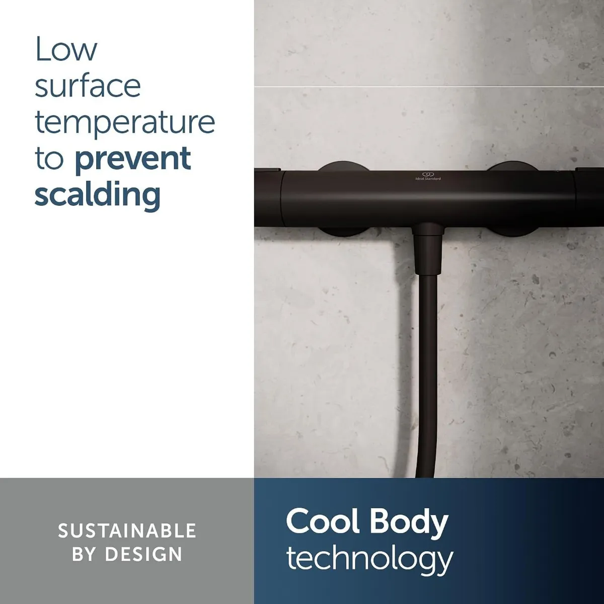 Ceratherm Alu+ Exposed Shower Mixer 292x105x72MM - Image 4