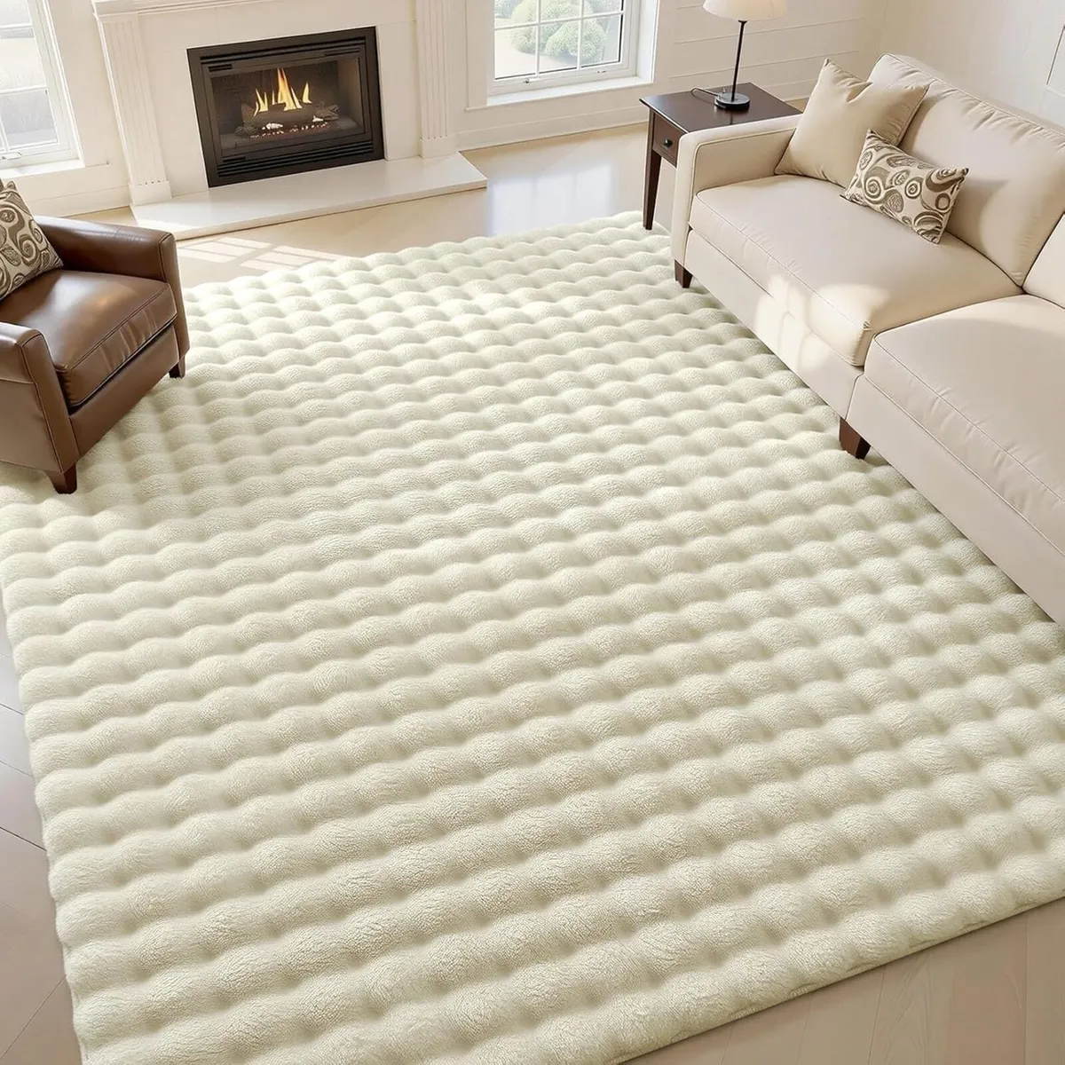 3d Bubble Washable Large Rugs Living Room - Image 1