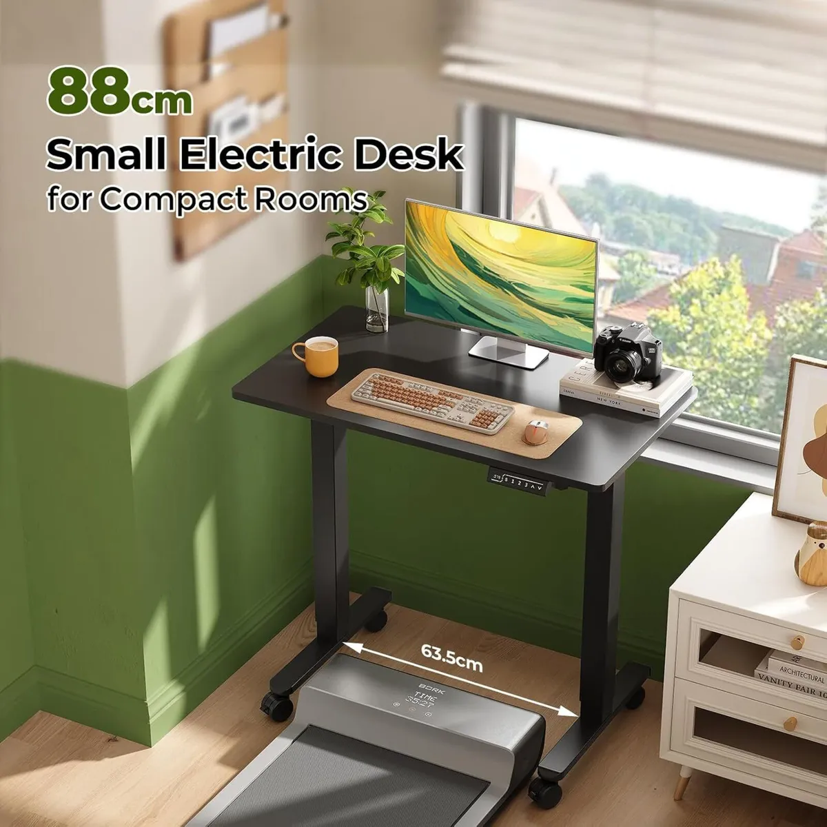 88CM Small Standing Desk with Whole-Piece Top - Image 3