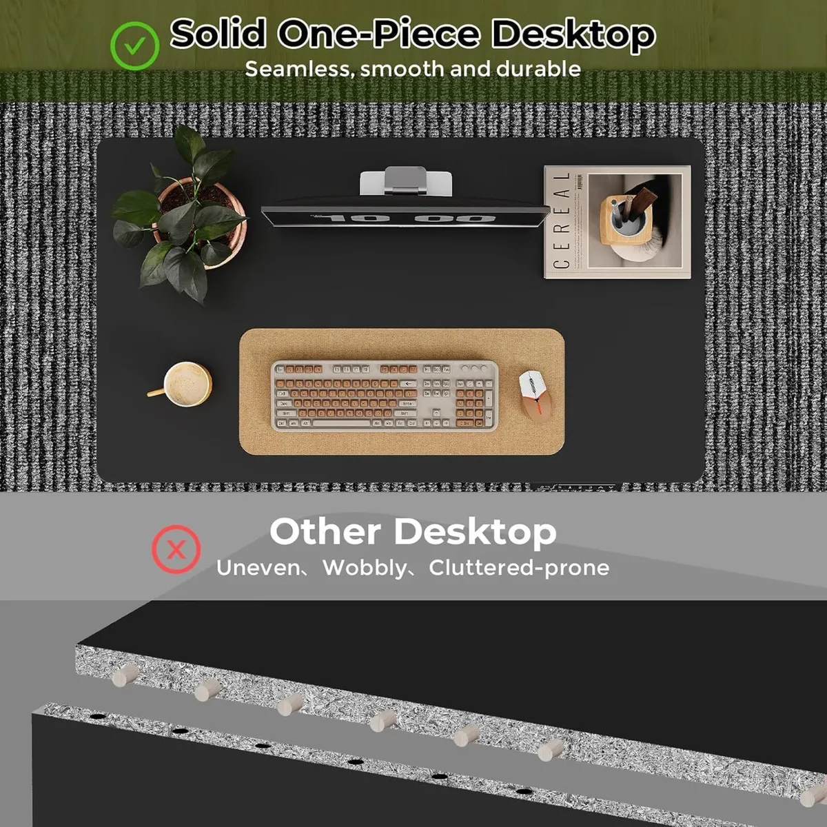 88CM Small Standing Desk with Whole-Piece Top - Image 4