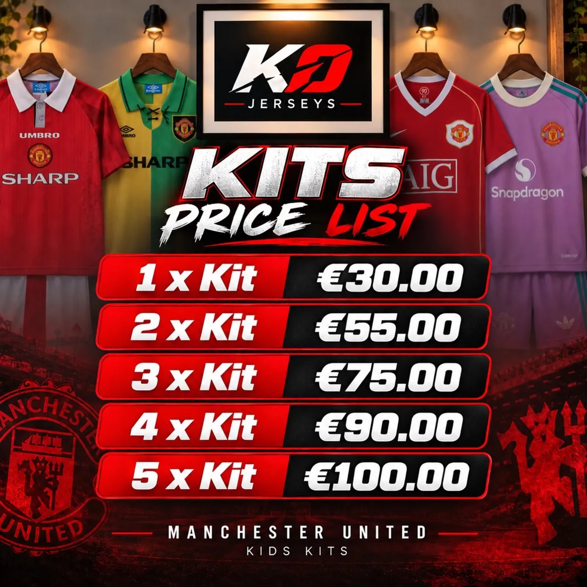 Manchester United Kids Kits - Image 4