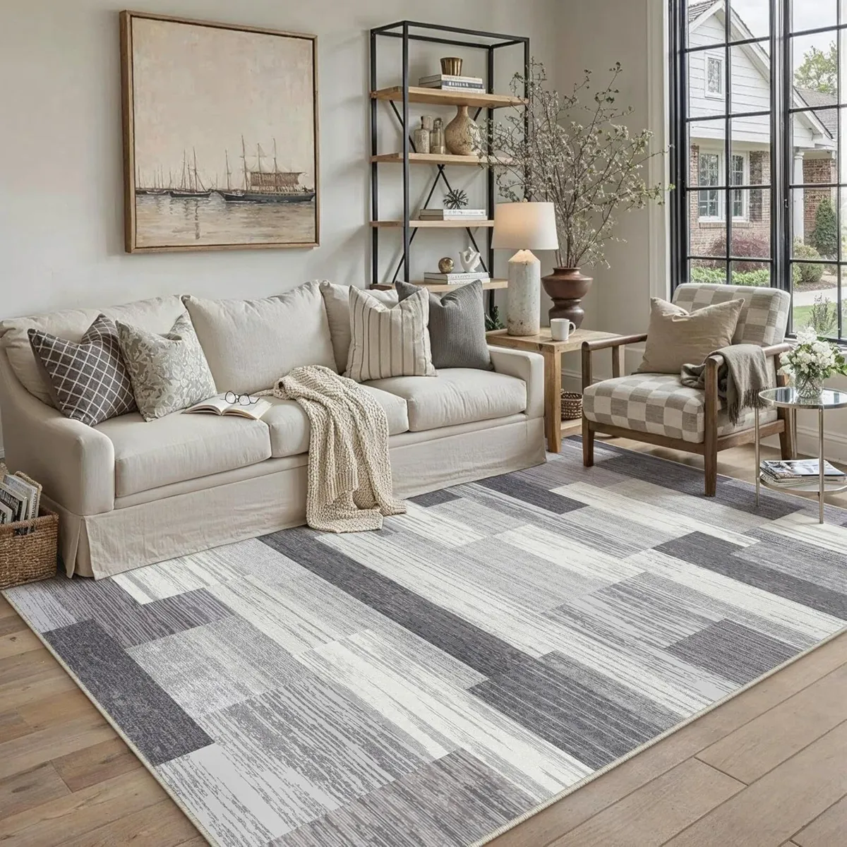 Rugs Living Room Area Rug Washable - Image 1